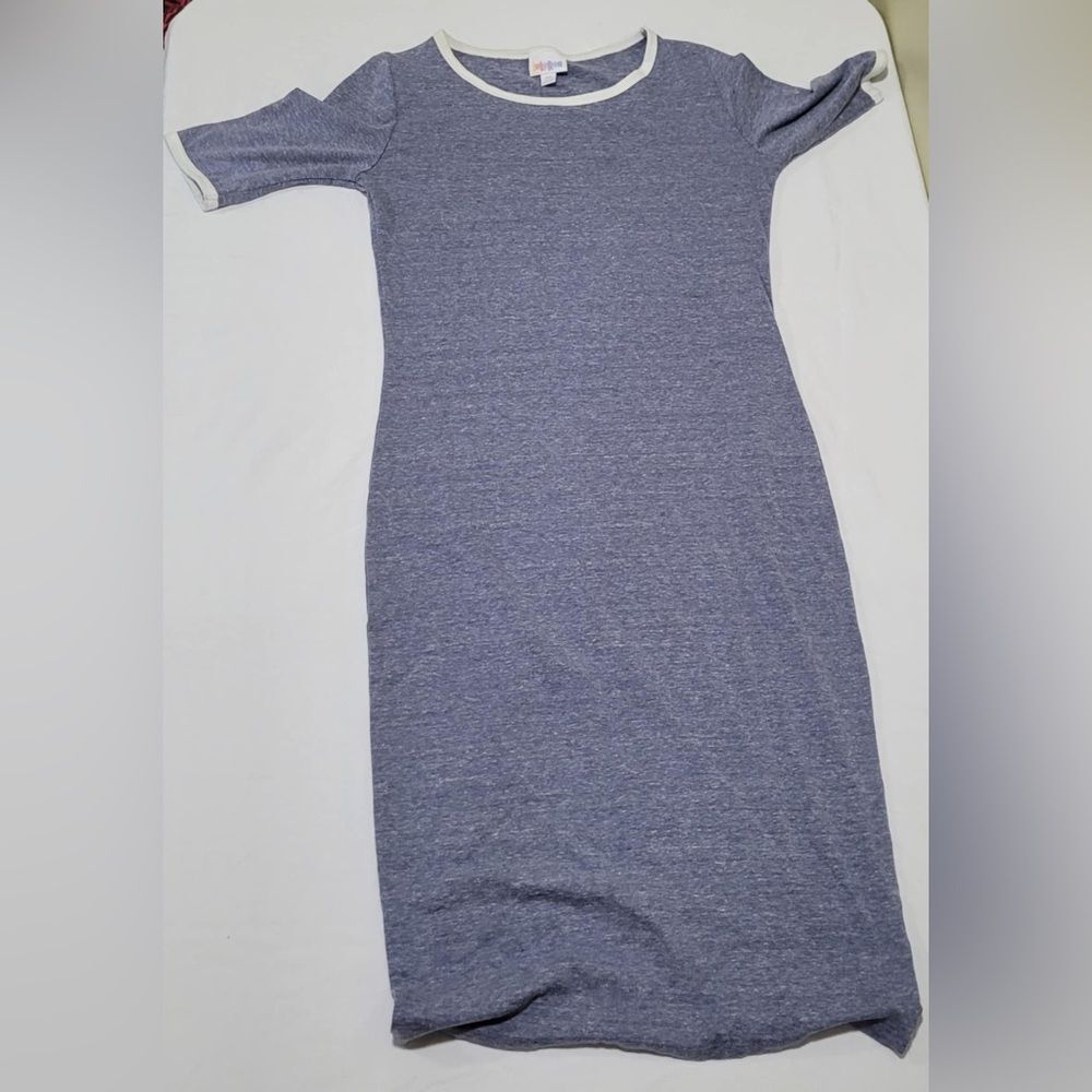 LuLaRoe size XS blue julia short sleeve dress nwt